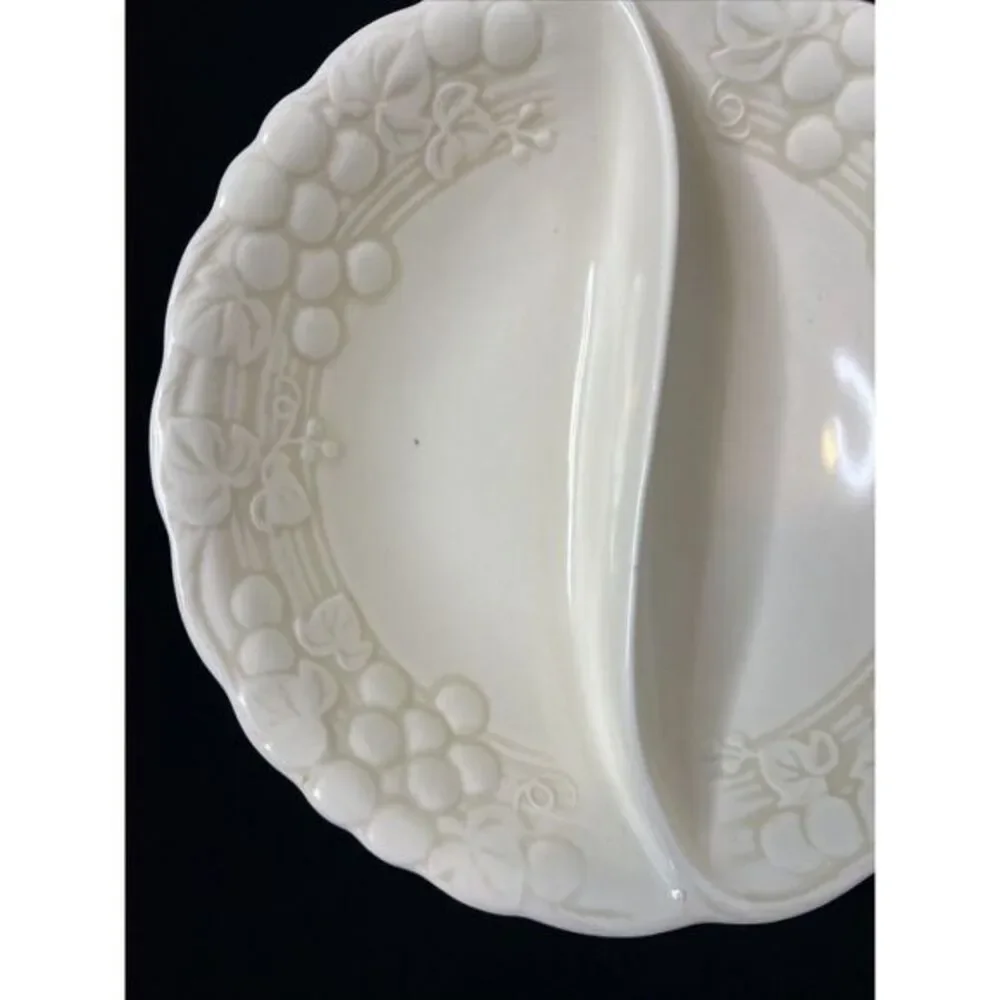 Metlox Poppytrail USA ANTIQUE GRAPE Round Divided Vegetable Bowl‎